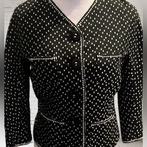 Max Studio Special Edition Silk Blazer Sz 10